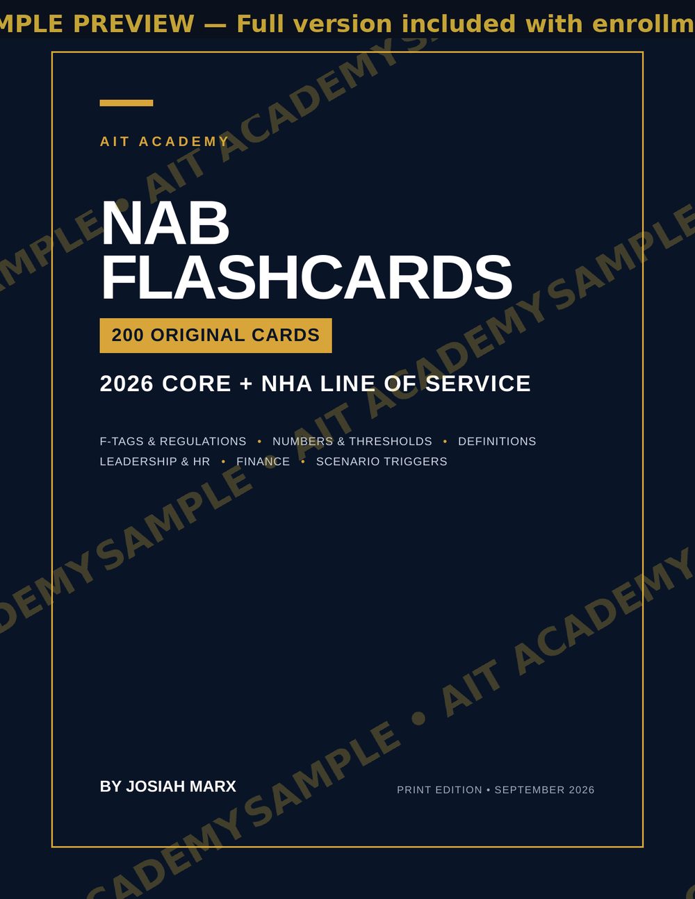 Flashcards sample