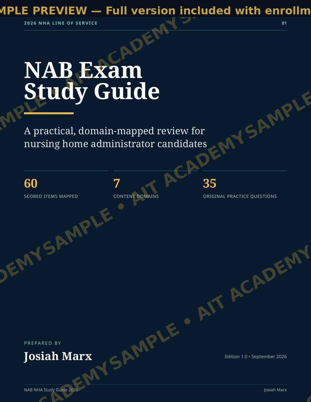 Study guide sample