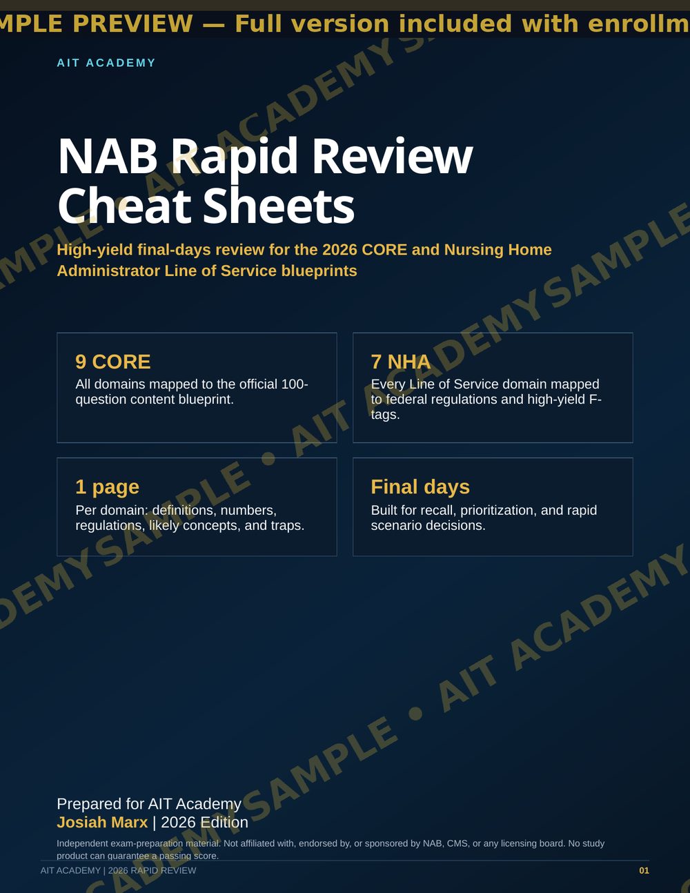 Rapid review sample